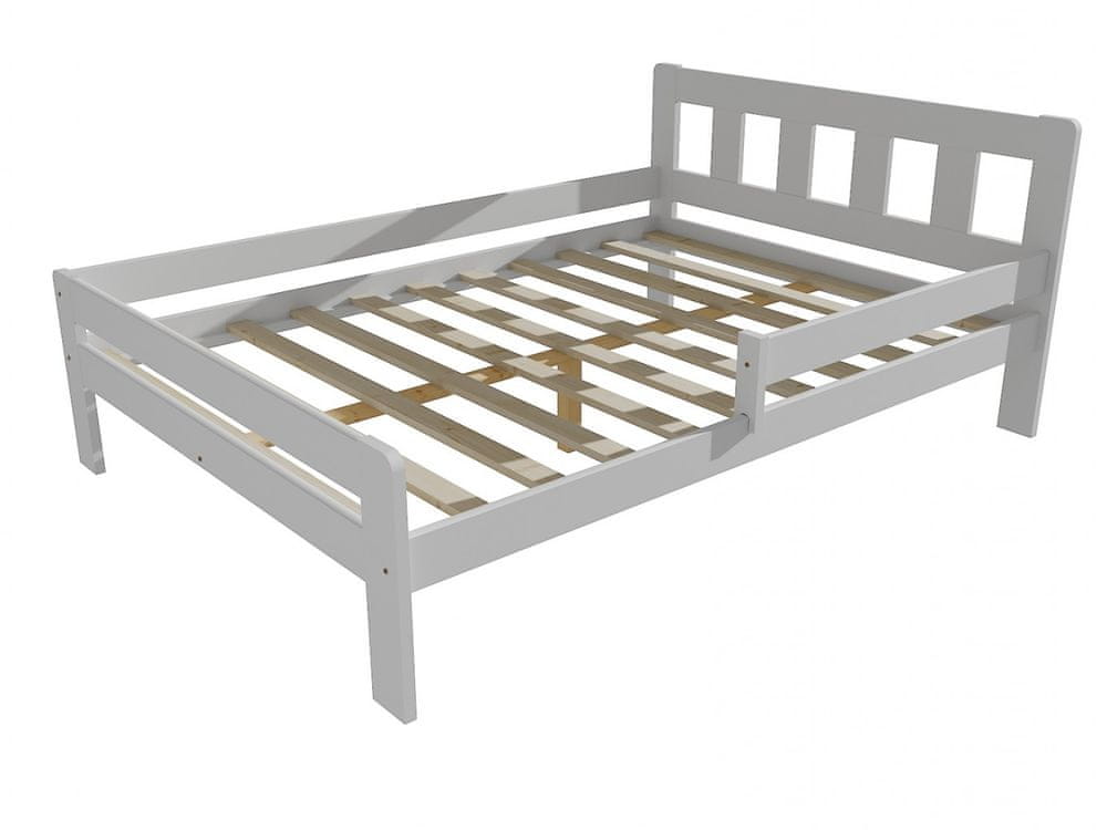 eoshop Detská posteľ so zábranou VMK010C KIDS (Rozmer: 120 x 200 cm, Farba dreva: farba biela)